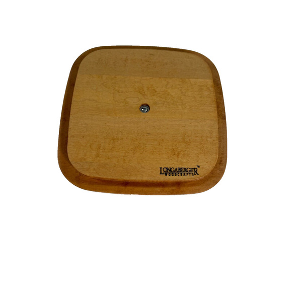Longaberger Basket Woodcrafts Square Lid w/Knob Classic 7.5"L X 7.5"W - Picture 2 of 2